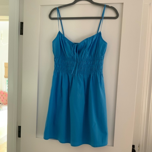 RAILS Miriam Smocked Minidress in Ocean Blue - Picture 3 of 7